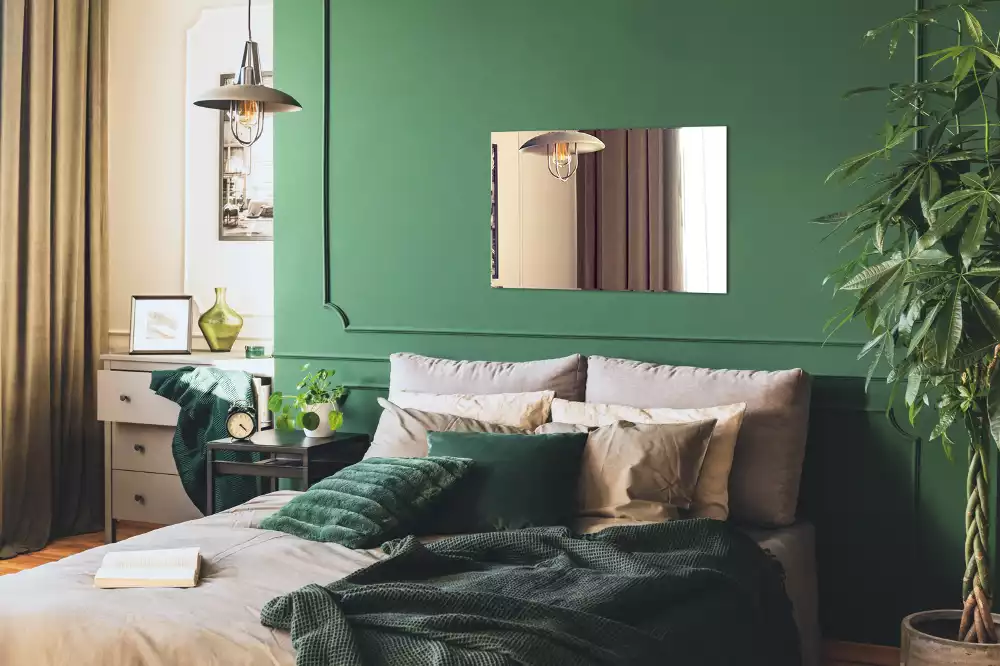 Oglindă dreptunghiulară minimalistă fără ramă