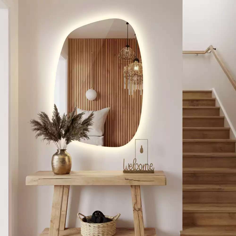 Oglindă pentru machiaj cu iluminare LED