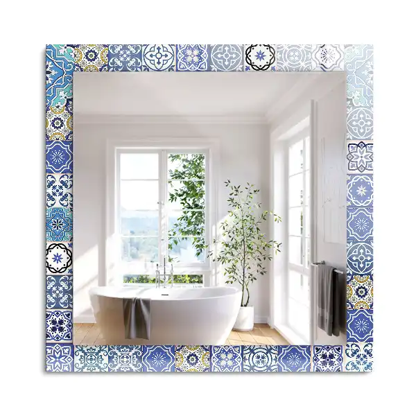 Oglindă decorativă de perete dreptunghiulară cu model marocan