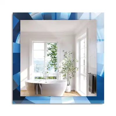 Oglindă decorativă de perete dreptunghiulară cu design abstract tip tunel