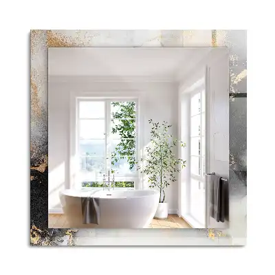 Oglindă decorativă dreptunghiulară cu design abstract de artă modernă