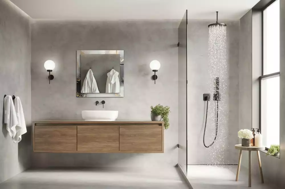 Oglindă decorativă dreptunghiulară cu design abstract de artă modernă