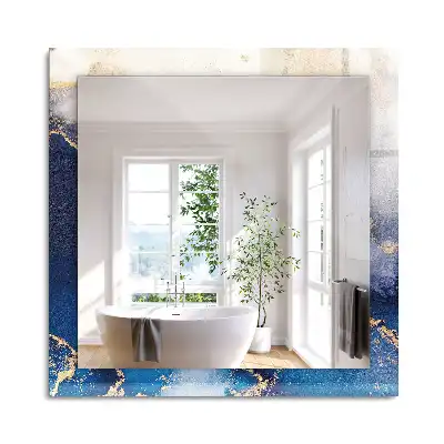 Oglindă dreptunghiulară decorativă cu design abstract