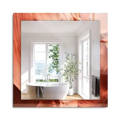 Oglindă dreptunghiulară decorativă cu imprimeu roci din deșert