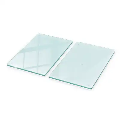 Placă dublă de protecție pentru plită din sticlă transparentă