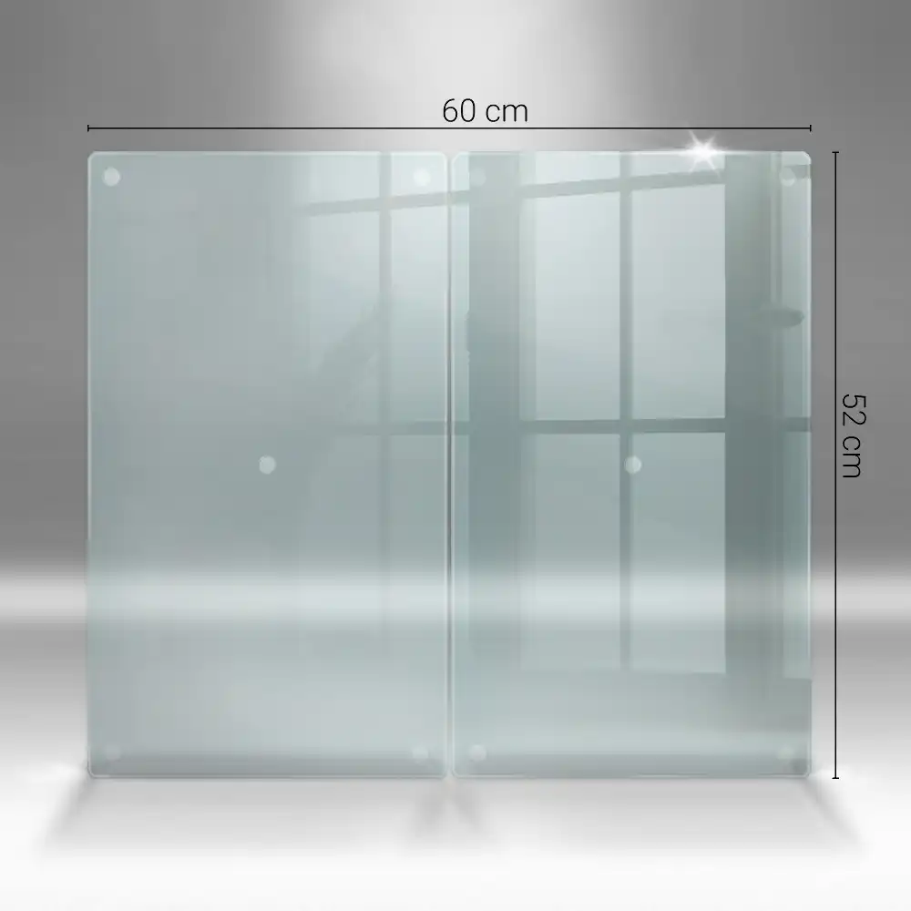 Placă dublă de protecție pentru plită din sticlă transparentă