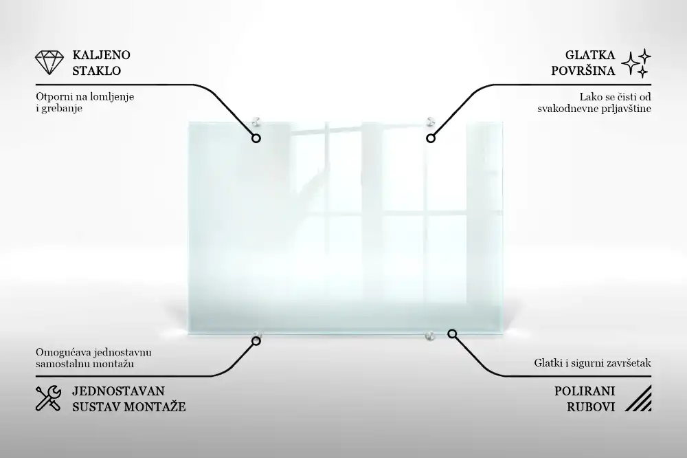 Sticlă transparentă pentru bucătărie
