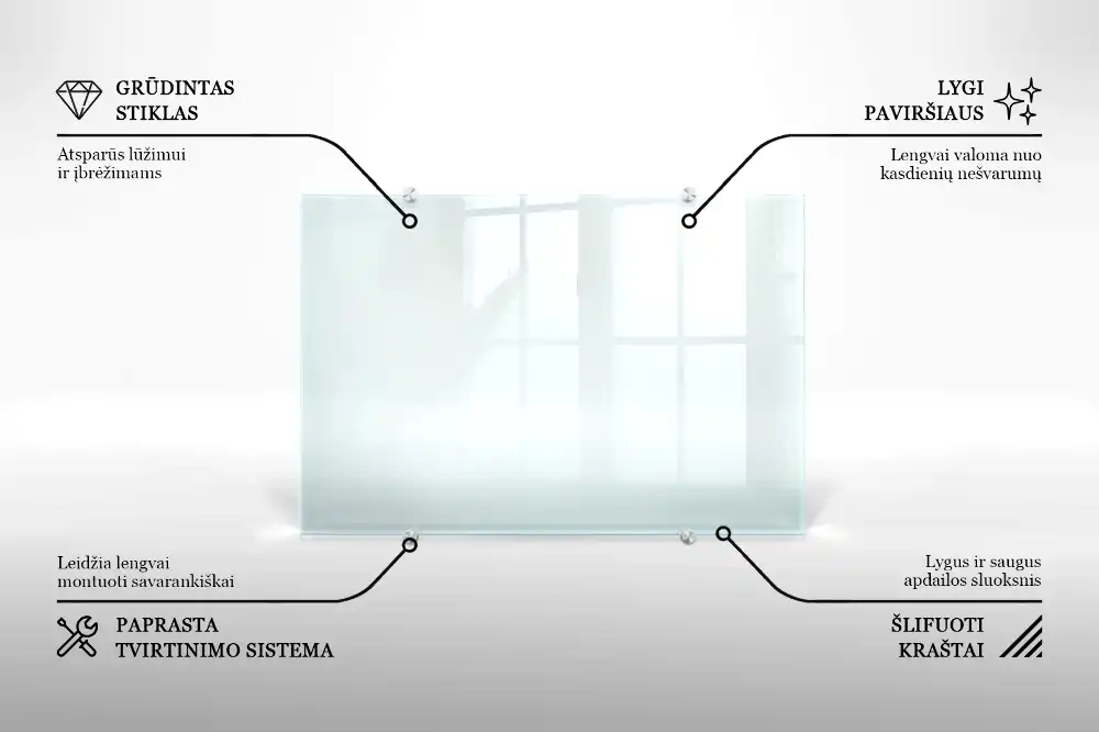 Sticlă transparentă pentru bucătărie
