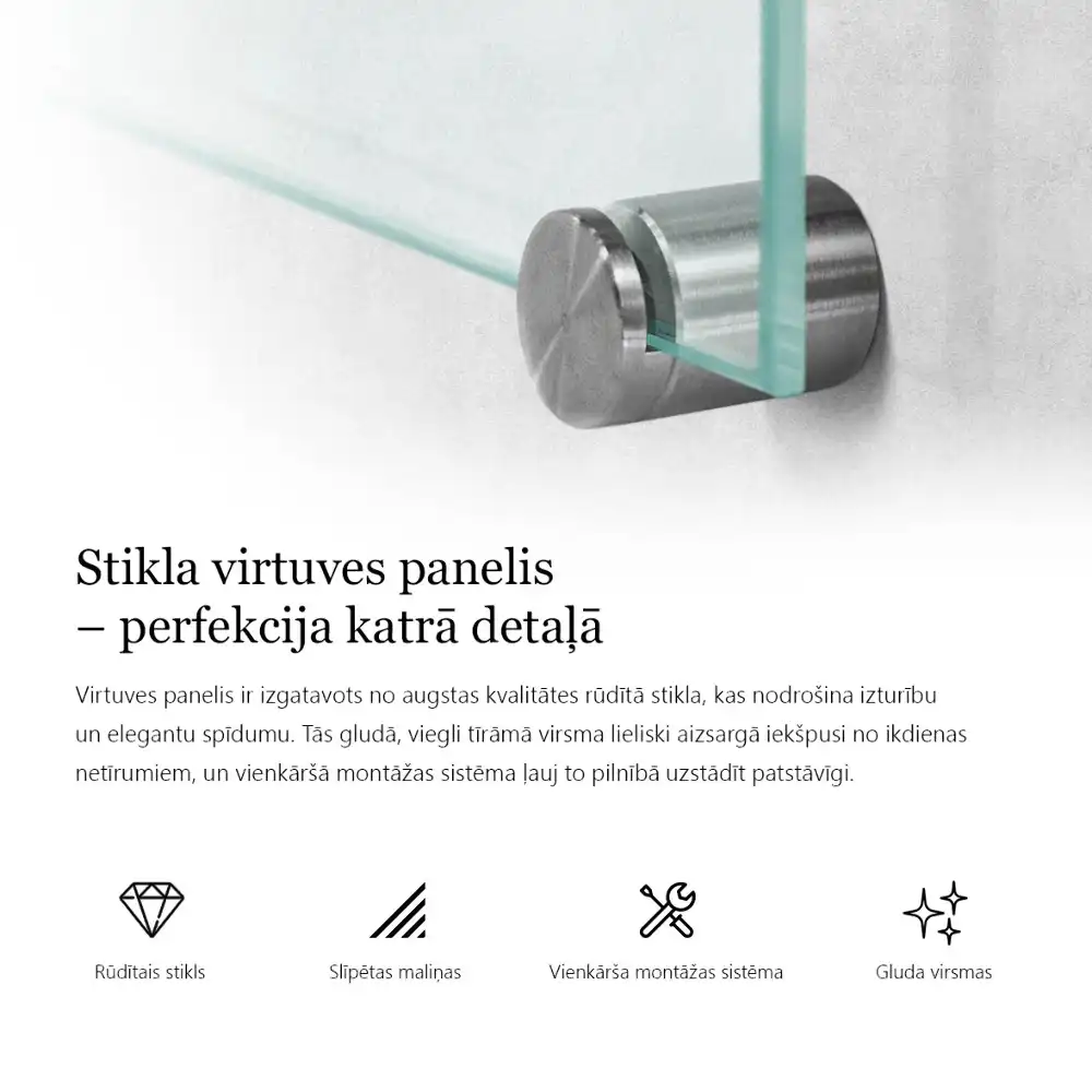 Sticlă transparentă pentru bucătărie