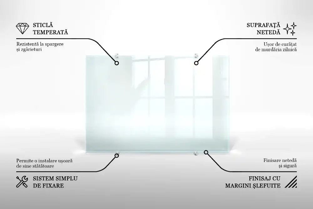 Sticlă transparentă pentru bucătărie