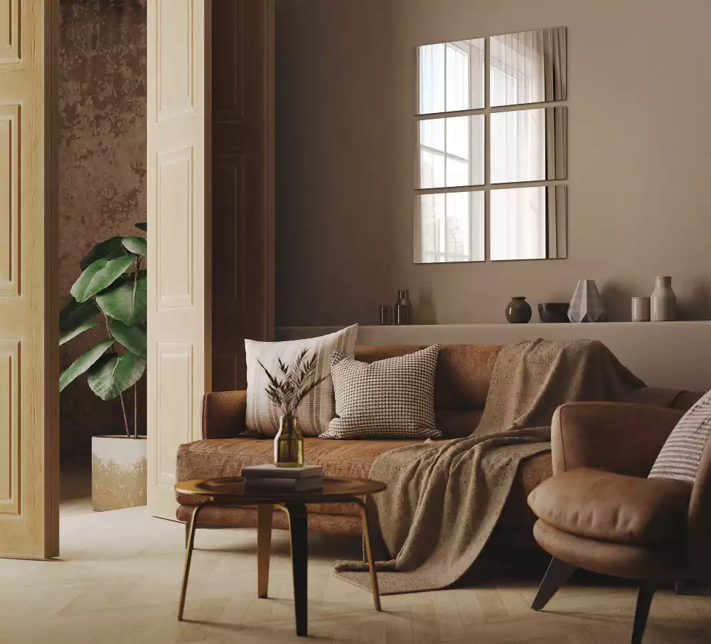 Plăci de oglindă pătrate cu design modern