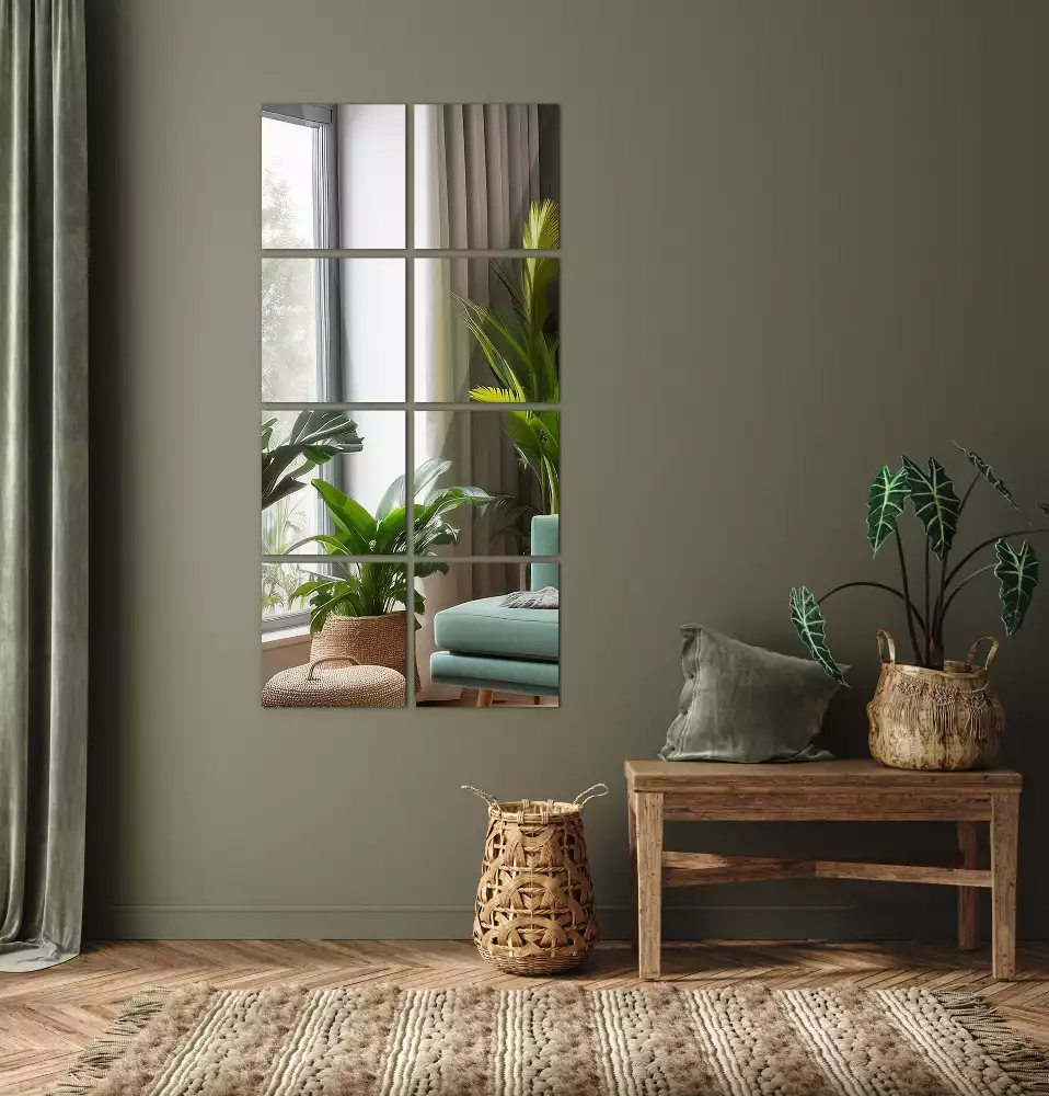 Plăci de oglindă pătrate cu design modern