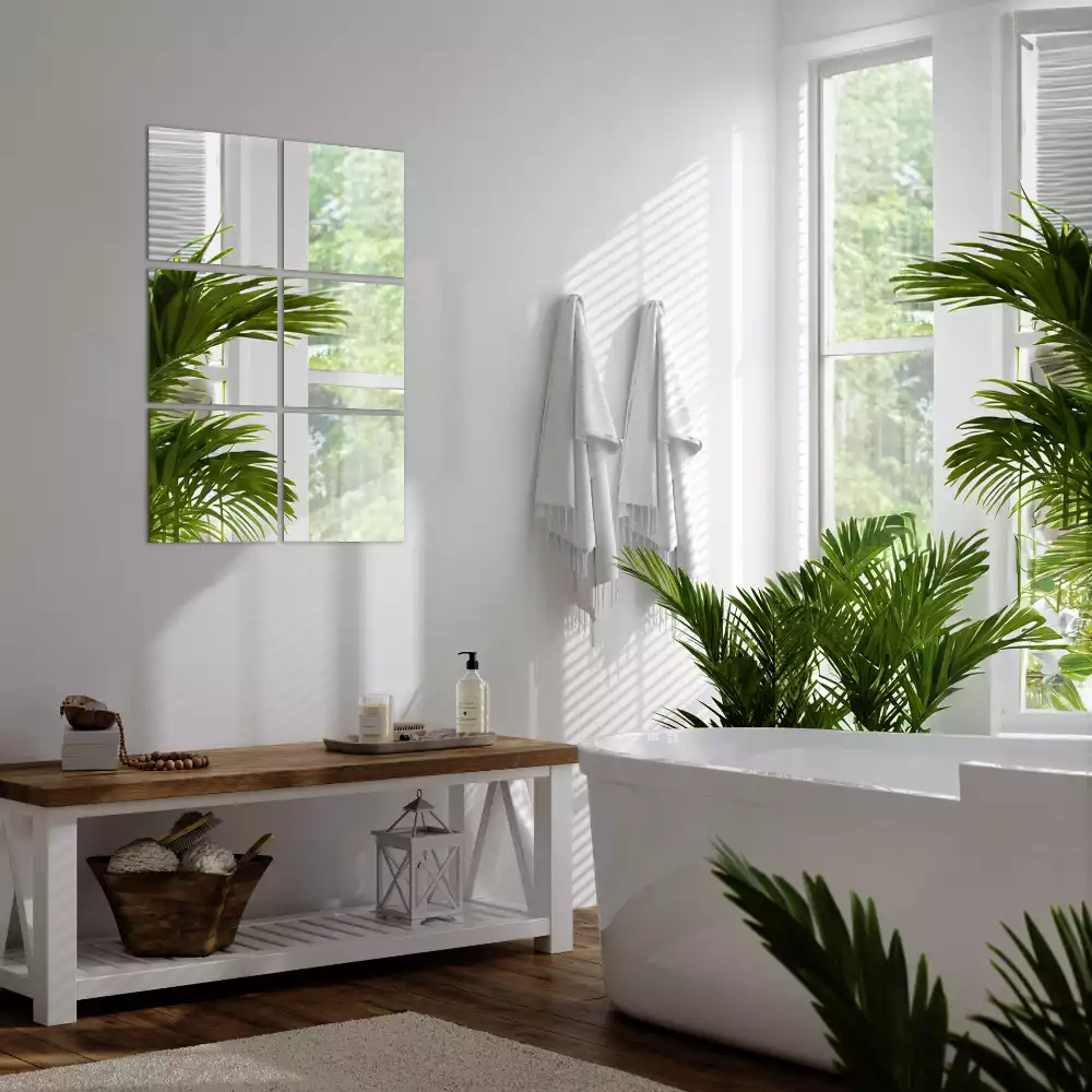 Plăci de oglindă pătrate cu design modern