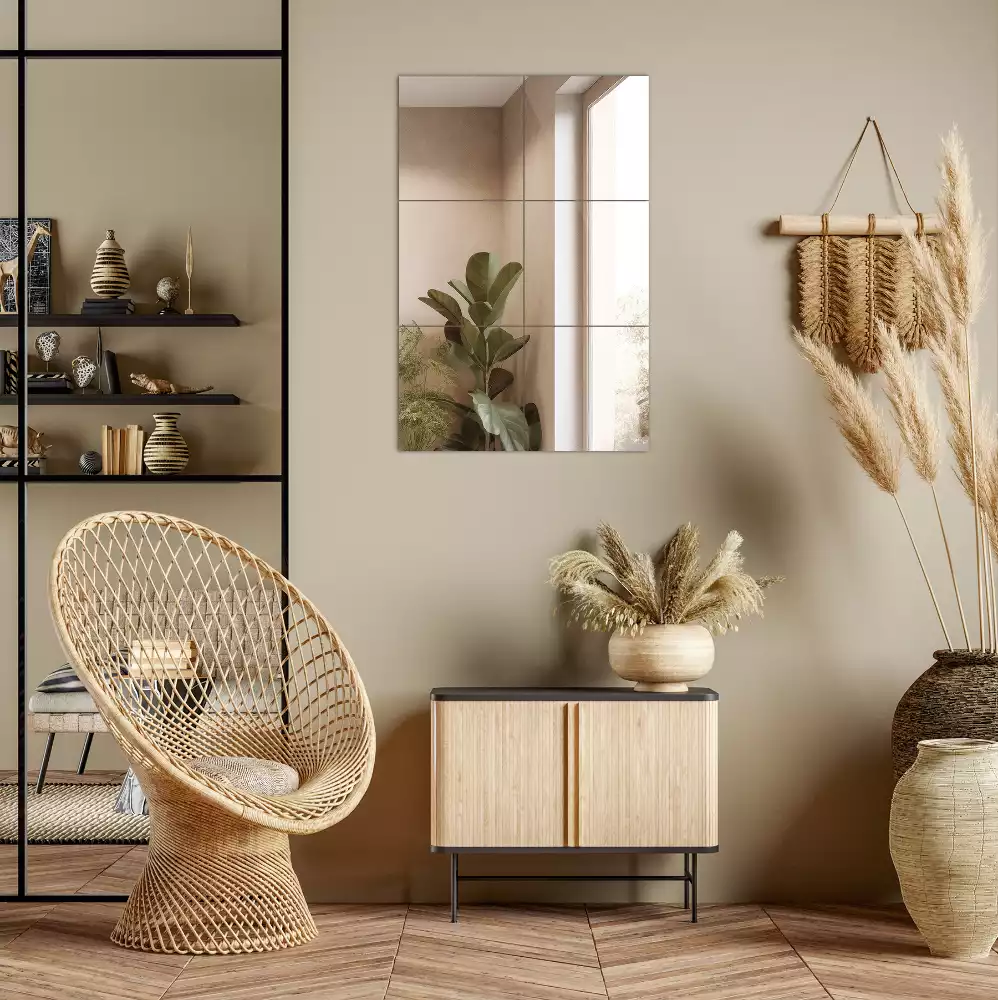 Plăci de oglindă pătrate cu design modern