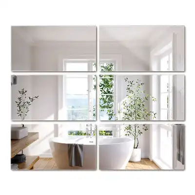 Faianță minimalistă tip oglindă dreptunghiulară