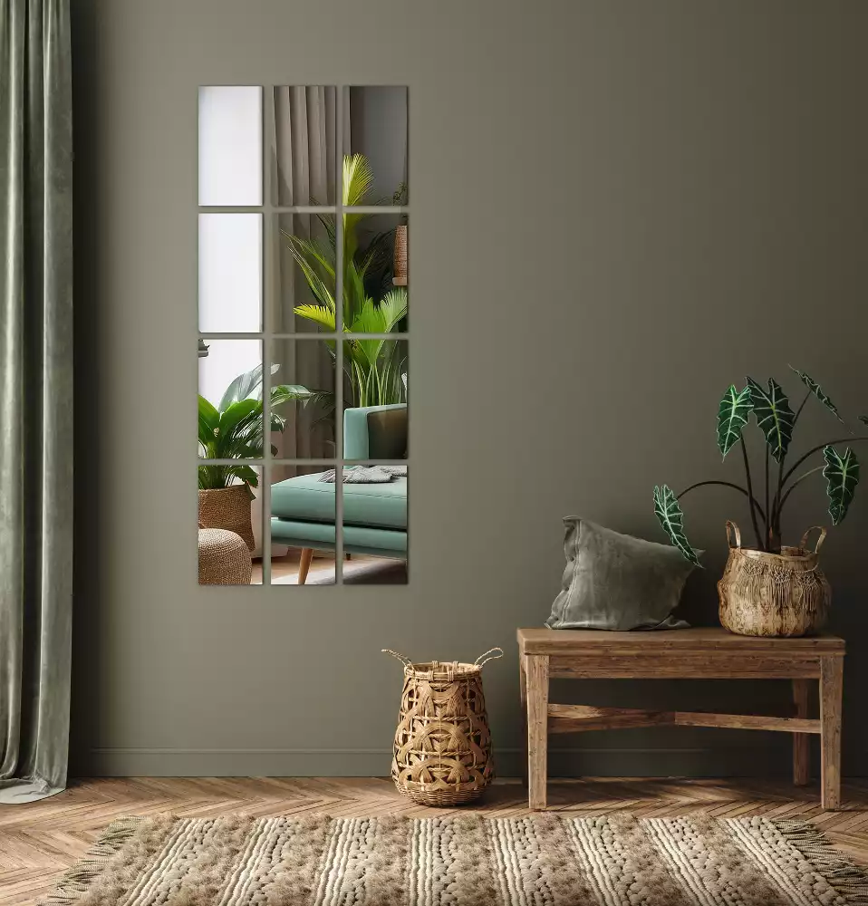 Faianță minimalistă tip oglindă dreptunghiulară