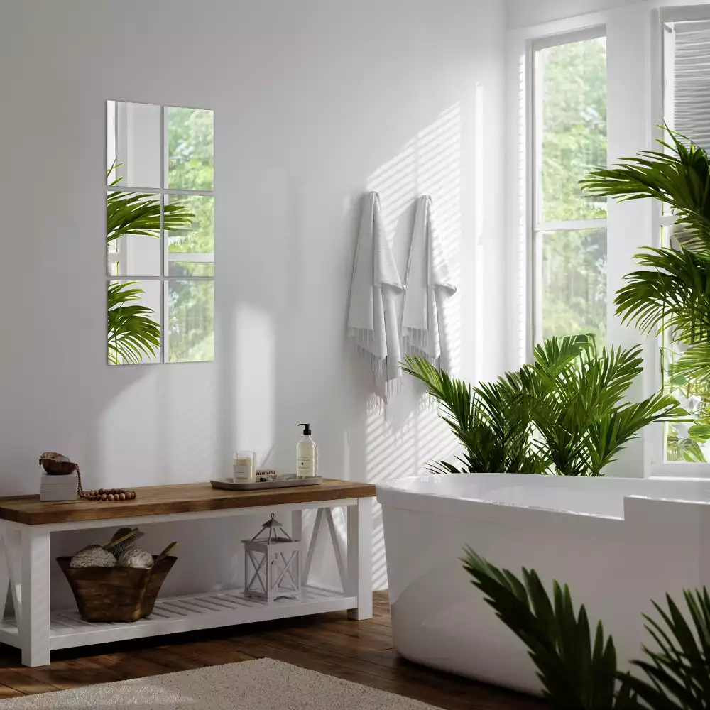 Faianță minimalistă tip oglindă dreptunghiulară