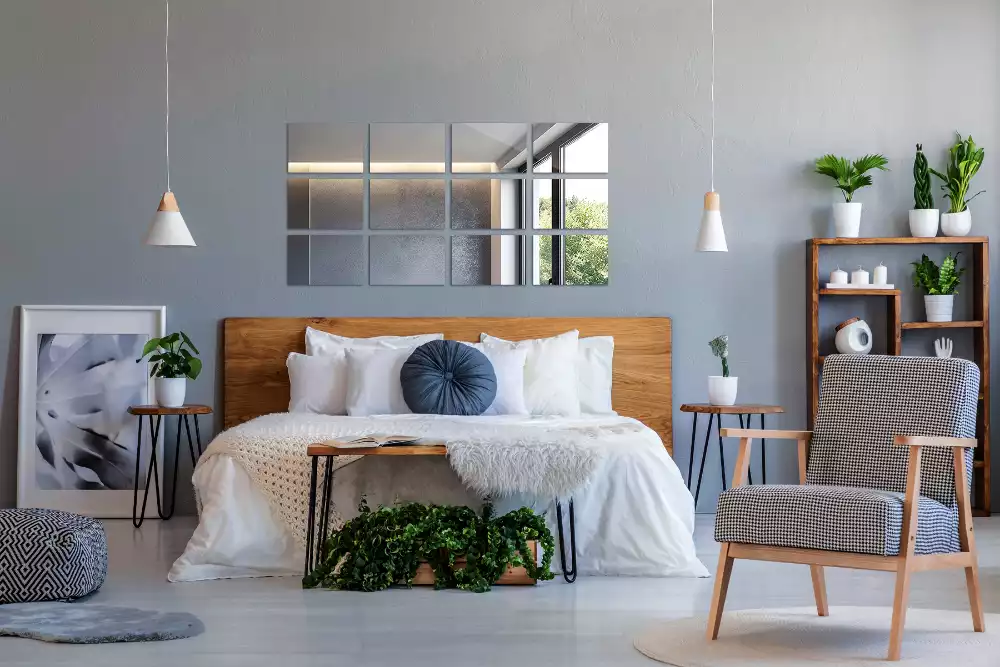 Faianță minimalistă tip oglindă dreptunghiulară