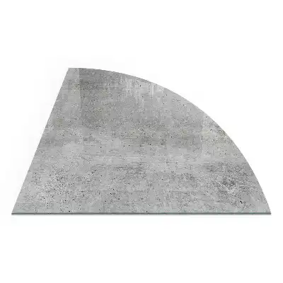 Protecție sfert de cerc sub sobă cu textură de beton brut