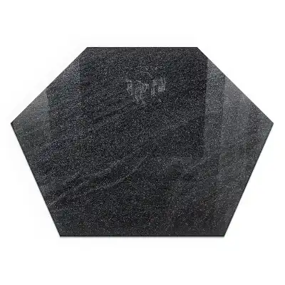 Placă de protecție hexagonală pentru șemineu cu textură de piatră naturală
