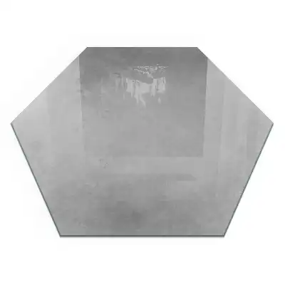 Placă de protecție hexagonală pentru sobă cu aspect de beton