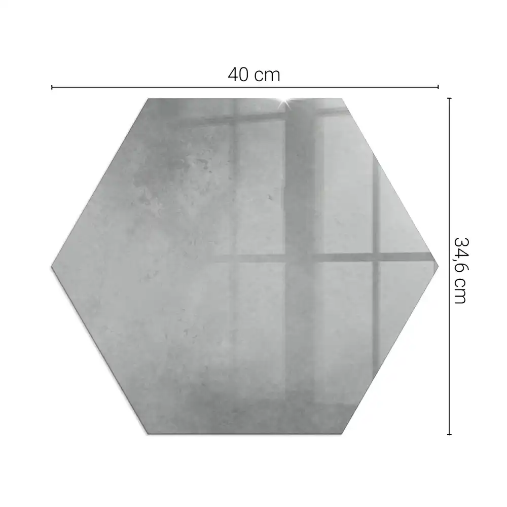 Placă de protecție hexagonală pentru sobă cu aspect de beton
