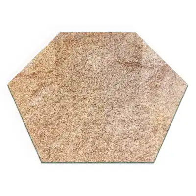 Placă de protecție hexagonală pentru șemineu cu textură de piatră naturală
