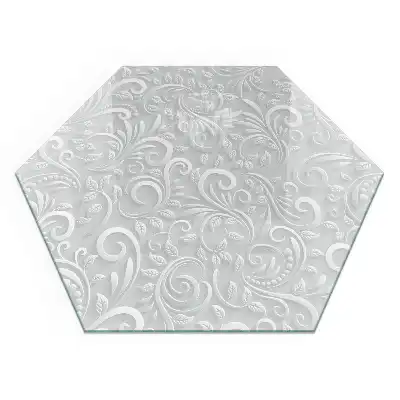 Protecție hexagonală pentru sobă cu model elegant cu plante