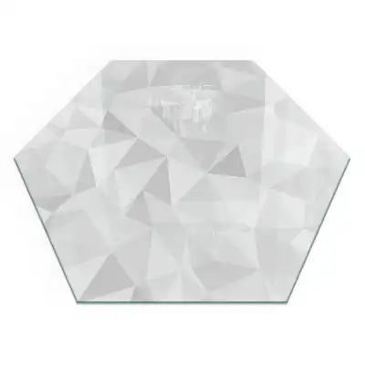 Protecție sub sobă hexagonală cu model abstract geometric