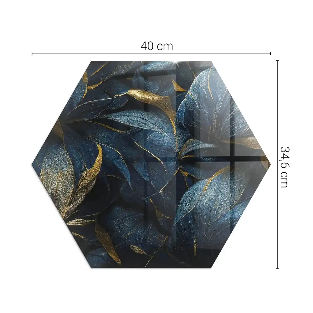 Protecție hexagonală pentru sobă cu model de frunze elegante