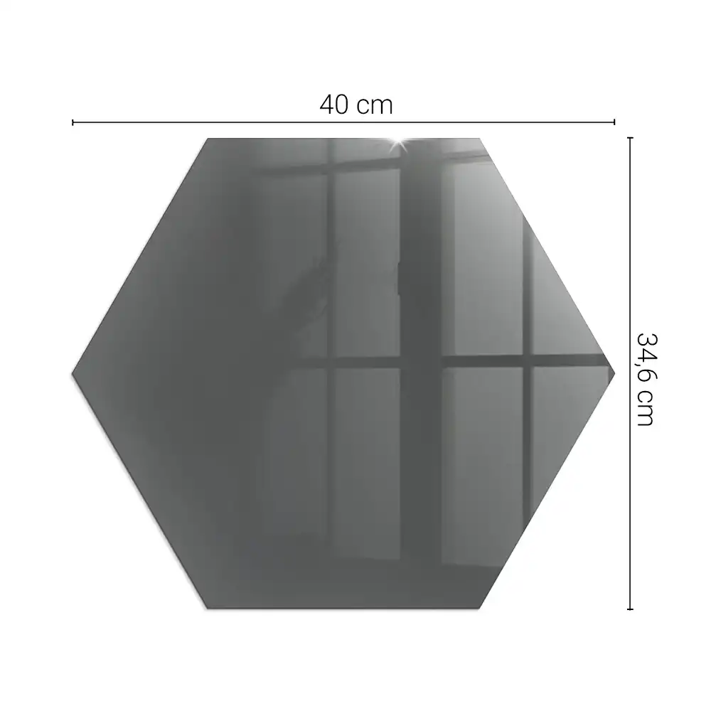 Protecție hexagonală pentru sobă de culoare maro-gri
