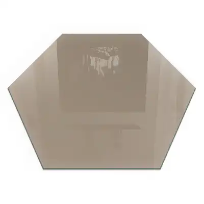 Protecție hexagonală pentru sobă de culoare maro