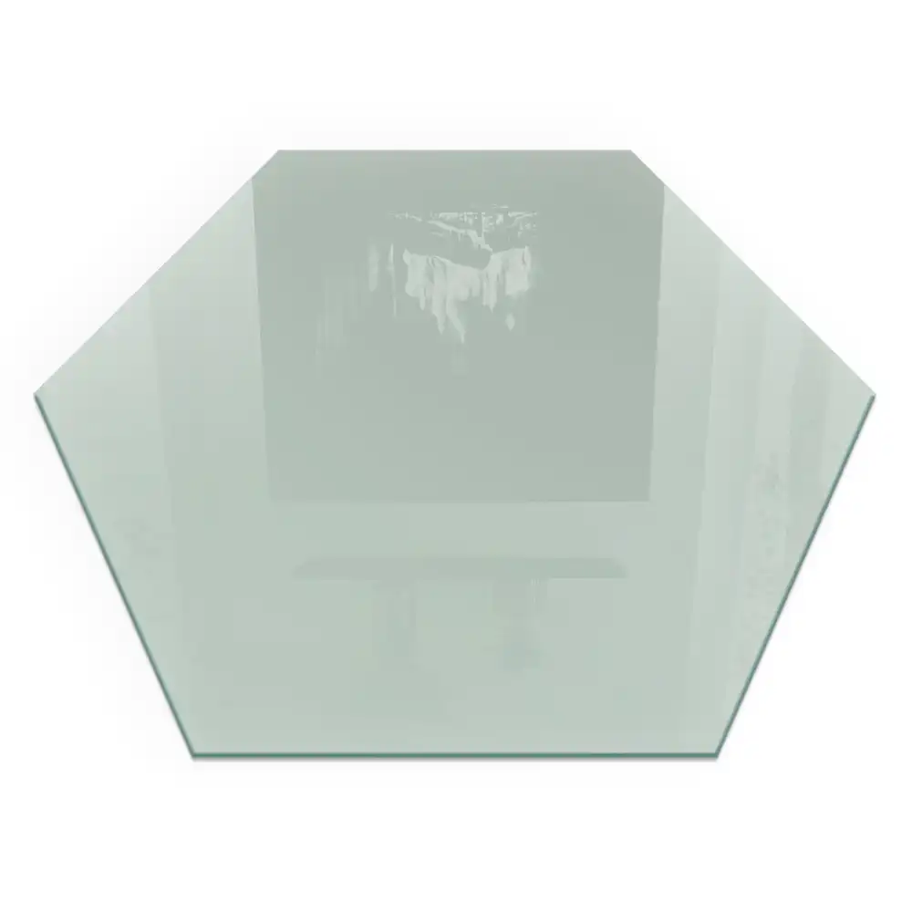 Protecție hexagonală pentru sobă de culoare verde deschis
