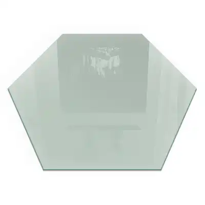 Protecție hexagonală pentru sobă de culoare verde deschis