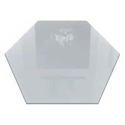 Placă hexagonală de protecție sub sobă, culoare gri