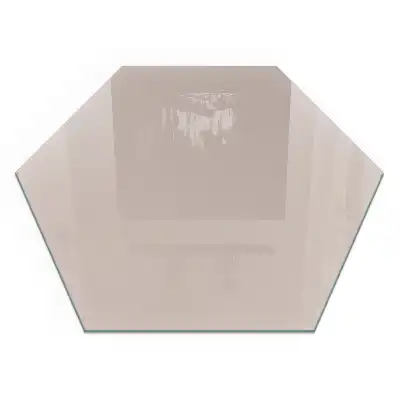 Protecție hexagonală pentru sobă de culoare maro deschis