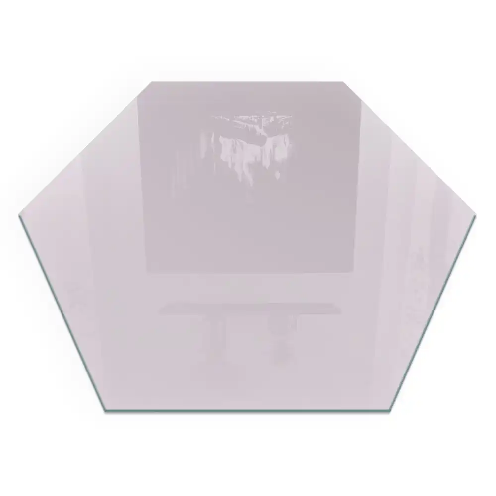 Placă de protecție pentru sobă hexagonală de culoare violet deschis