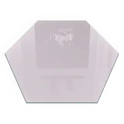 Placă de protecție pentru sobă hexagonală de culoare violet deschis