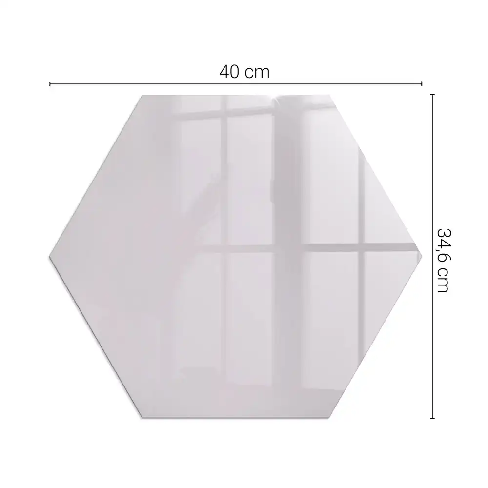 Placă de protecție pentru sobă hexagonală de culoare violet deschis