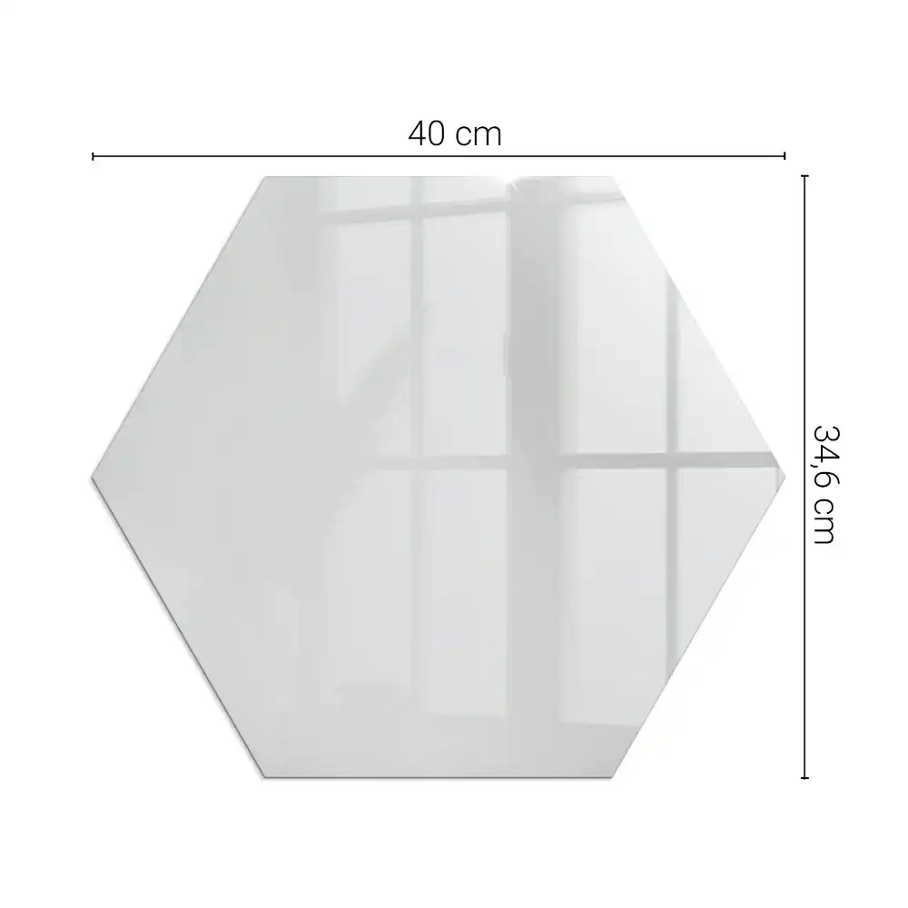 Placă de protecție hexagonală pentru sobă de culoare gri