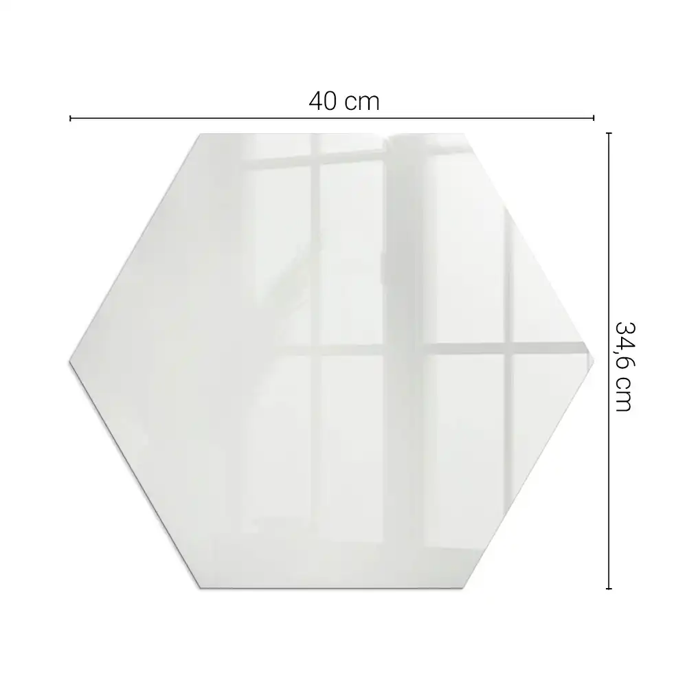Placă hexagonală de protecție pentru sobă, culoare gri