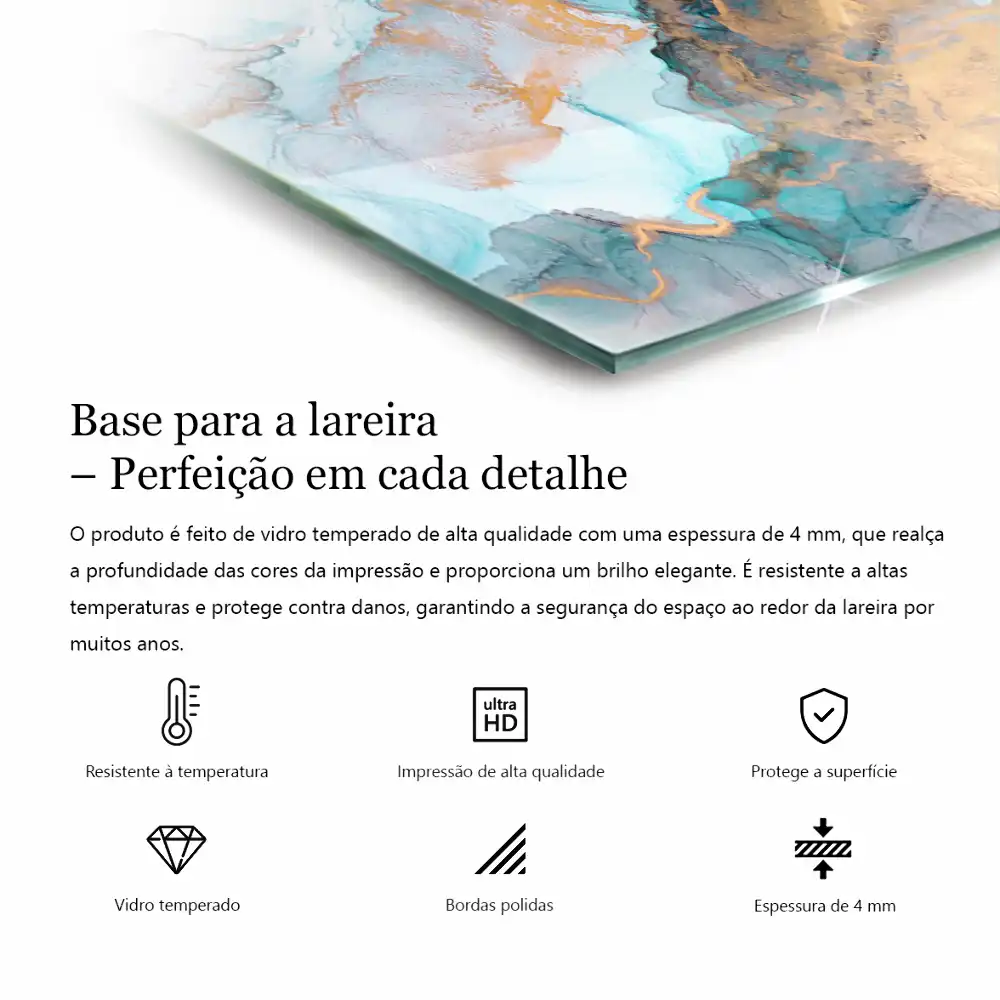 Placă hexagonală de protecție pentru sobă, culoare gri
