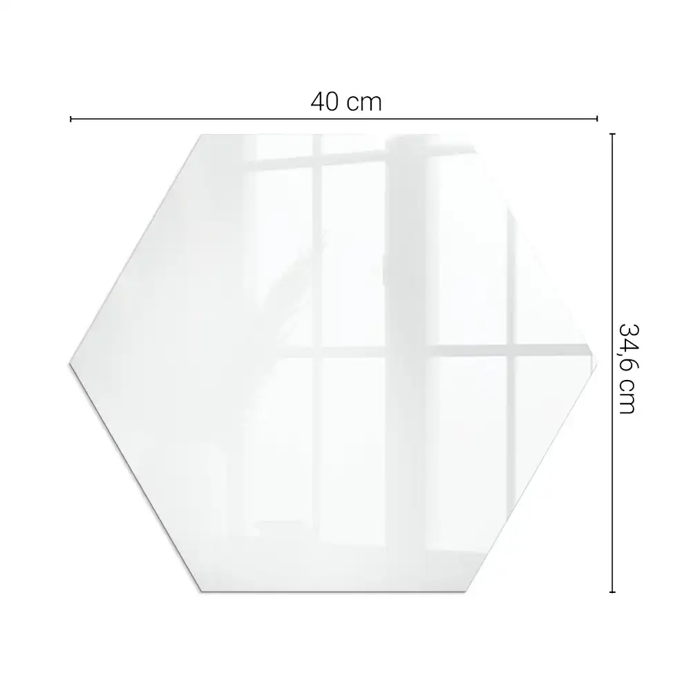 Protecție hexagonală albă pentru sobă