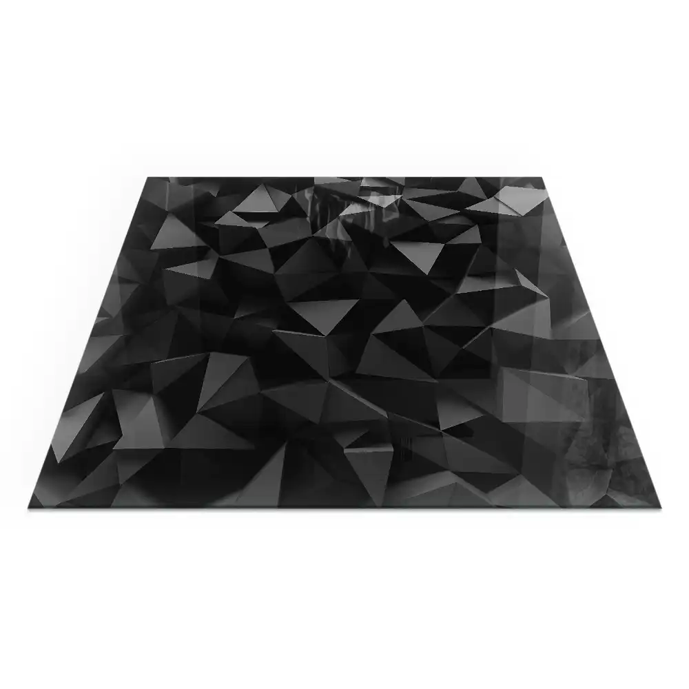Placă de protecție pentru sobă cu design geometric tridimensional