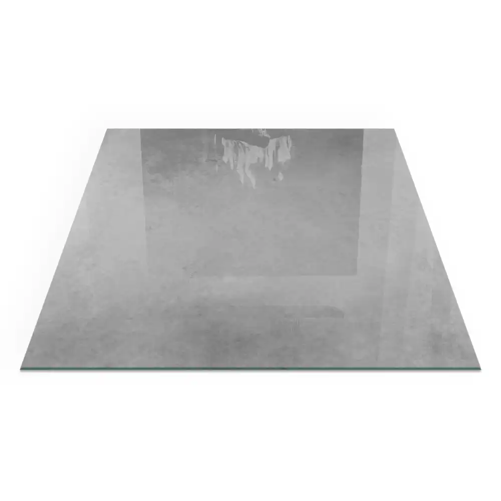 Placă de protecție pătrată pentru șemineu cu aspect de beton