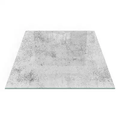 Placă de sticlă pătrată pentru șemineu cu textură de beton brut