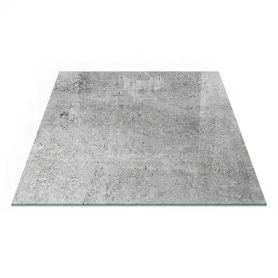 Placă de protecție pătrată pentru șemineu cu aspect de beton brut
