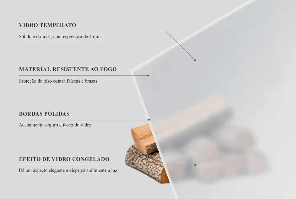 Placă de protecție pentru sobă din sticlă securizată rotundă semitransparentă