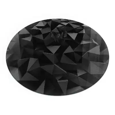Placă de protecție din sticlă securizată pentru sobă cu model geometric tridimensional