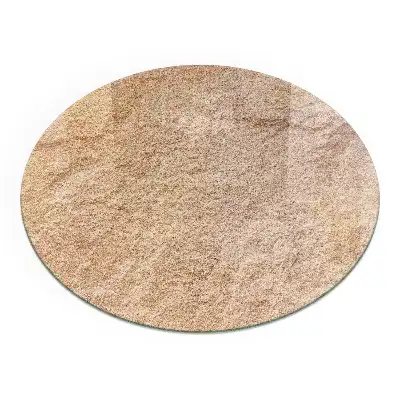 Placă rotundă de protecție pentru șeminee cu textură de piatră naturală